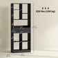 Tall Bookshelf with Drawer - Black