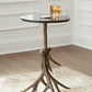 Lemkins - Black / Antique Gold Finish - Accent Table