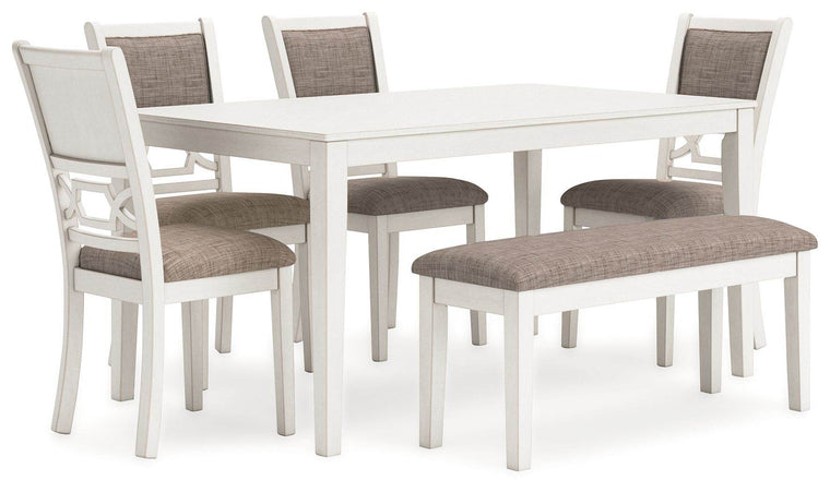 Erinberg - Antique White - Dining Room Table Set (Set of 6) - Forward Furniture