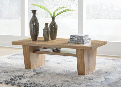 Kristiland - Light Brown - Rectangular Cocktail Table - Forward Furniture