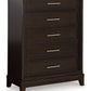 Neymorton - Dark Grayish Brown - Five Drawer Chest