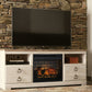 Willowton - 2 Pc. - 64" TV Stand With Faux Firebrick Fireplace Insert - Whitewash