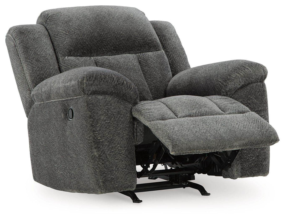 Frohn - Graphite - Rocker Recliner - Fabric - Forward Furniture