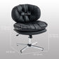 Armless Office Chair with Adjustable Height - Black