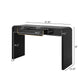 Narrow TV Sofa Table with Storage Drawers, Wood Console Table Ideal for Living Room, Entryway, 47.5'' L x 15.5'' W x 30'' H, Black