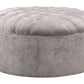 Carnaby - Linen - Oversized Accent Ottoman