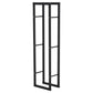 15.7" x 9.8" x 59.1" Firewood Rack Outdoor, Log Holder Fireplace Storage Rack with Handles and 220 lbs. Weight Capacity, Black