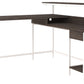 Dorrinson - White / Black / Gray - L-desk With Storage