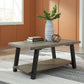 Brennegan - Gray / Black - Rectangular Cocktail Table