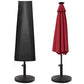 Outdoor Large Umbrella Cover Patio Cantilever Banana Parasol Protector Weather Resistant Black