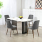 Velvet Dining Chairs Set of 4 - Dark Grey