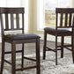 Haddigan - Dark Brown - Upholstered Barstool (Set of 2)