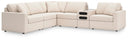 6 Pc. Sectional With Audio Console