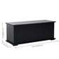 39.5" Storage Chest Bench with Flip-Top Lid - Black