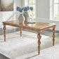 Rybergston - Light Brown - Rectangular Dining Room Table