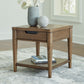 Roanhowe - Brown - Rectangular End Table