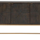 Elinmore - Brown / Gold Finish - Accent Cabinet