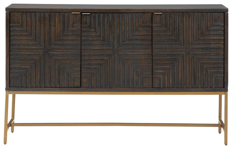 Elinmore - Brown / Gold Finish - Accent Cabinet - Forward Furniture