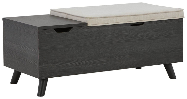 Yarlow - Dark Gray - Storage Bench - Forward Furniture