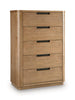 Pamaria - Five Drawer Chest - Light Brown