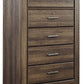 Juararo - Dark Brown - Five Drawer Chest