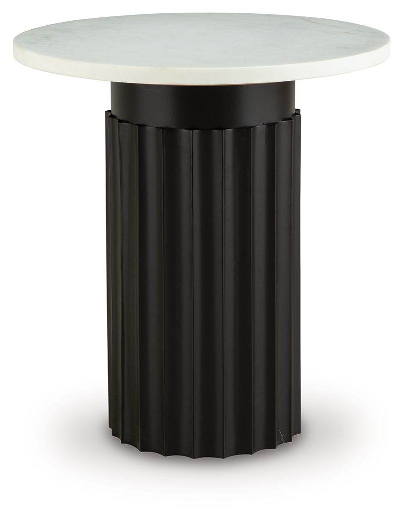 Wainstone - Black / White - Accent Table - Forward Furniture