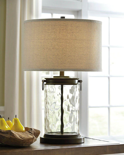Tailynn - Clear / Bronze Finish - Glass Table Lamp - Forward Furniture
