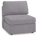 6 Pc. Sectional With Storage Console And 3 Armless Chairs