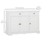 Sideboard Buffet Cabinet with 2 Drawers - White