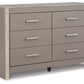 Surancha - Gray - Six Drawer Dresser