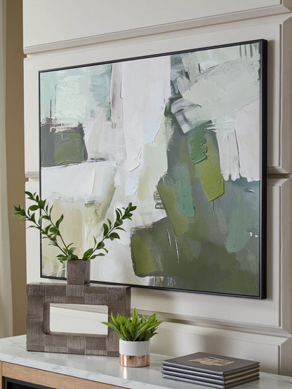 Vinick - Green / Gray / White - Wall Art - Forward Furniture