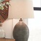 Joyelle - Gray - Terracotta Table Lamp