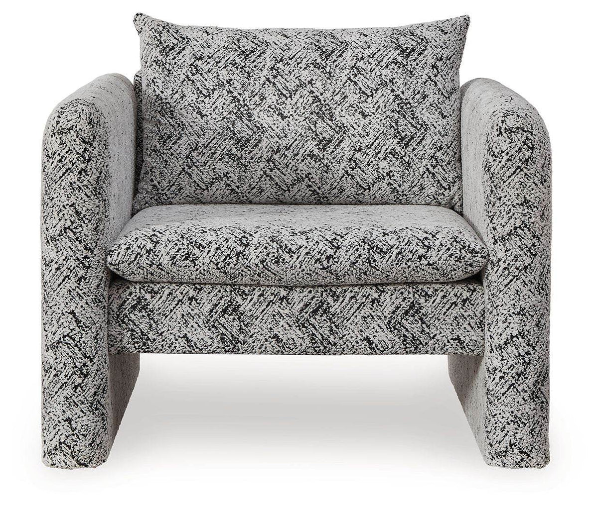 Kenbell - Black / White - Accent Chair - Forward Furniture