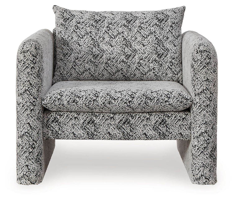 Kenbell - Black / White - Accent Chair - Forward Furniture