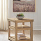 Wittenmyer - Rectangular End Table - Natural / Black