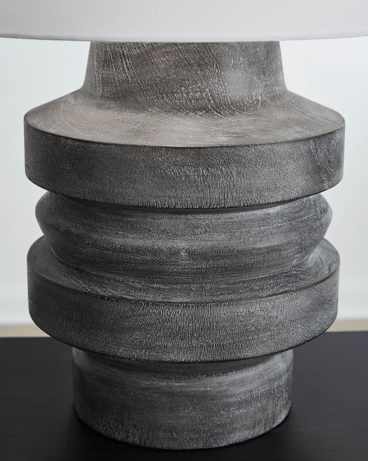 Wahida - Distressed Black - Poly Table Lamp - Forward Furniture