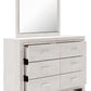 Altyra - Dresser, Mirror, Panel Bookcase Bed