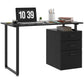 47" Computer Desk with Drawers, Modern Writing Desk with Storage File Drawers for Home Office, Study, Black