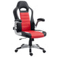 Racing Gaming Chair with Flip-Up Armrests - Red