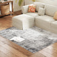 Area Rug for Living Room 9x12, Modern Abstract Machine Washable Rug, Non-Slip Carpet for Bedroom, Dining Room, Grey