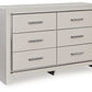 Zyniden - Silver - Six Drawer Dresser