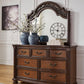 Lavinton - Brown - Dresser And Mirror