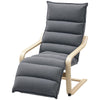 Velvet Accent Chair with Footrest