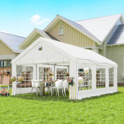 20' x 13' Party Tent Gazebo with Windows and Sidewalls