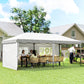 10' x 20' Outdoor Pop Up Canopy Tent Party Tent Instant Shelter W/ Carrying Bag, White