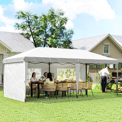 10' x 20' White Pop-Up Party Tent with Carrying Bag