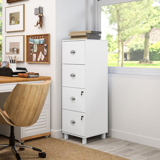 4-Drawer File Cabinet with Lock
