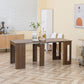 Foldable Dining Table, Extendable Kitchen Table for Small Spaces, Seats up to 6 People