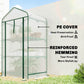 Mini Greenhouse with Screen Roof, Portable Small Greenhouse with Roll-Up Zipper Door