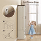 72" LED Kitchen Pantry Cabinet, Buffet Storage Cabinet with 10 Door Shelves, 2 Drawers and Adjustable Shelves, White